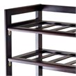Winsome Silvi 6-Tier Transitional Solid Wood Wine Rack in Antique Walnut
