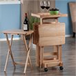 Winsome Isabelle 6 Piece Snack Table Set in Natural