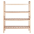 Winsome Mercury 2-Piece Stackable Solid Wood Shoe Rack Set in Natural