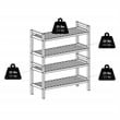 Winsome Mercury 2-Piece Stackable Solid Wood Shoe Rack Set in Natural