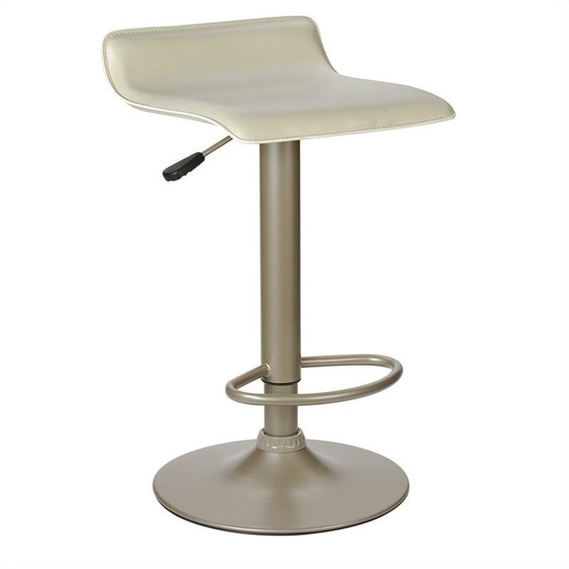 24 8 33 1 Adjule Airlift Bar Stool In Beige 93829 24 8