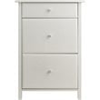 Winsome Delta 3-Drawer Transitional Wooden File Cabinet in White