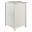 Winsome Delta 3-Drawer Transitional Wooden File Cabinet in White