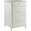 Winsome Delta 3-Drawer Transitional Wooden File Cabinet in White