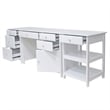 Winsome Delta 3-Piece Transitional Solid Wood Writing Desk Set in White