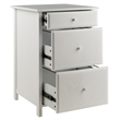 Winsome Delta 3-Piece Transitional Solid Wood Writing Desk Set in White