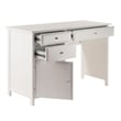 Winsome Delta 3-Piece Transitional Solid Wood Writing Desk Set in White