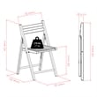 Winsome Robin Transitional Solid Wood Folding Chair in White (Set of 4)