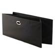 Winsome Torino 3 Shelf Solid Wood Folding Basket Bookcase in Black