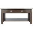 Winsome Stafford Transitional Solid Wood Storage Coffee Table in Oyster Gray