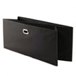 Winsome Torino 3 Shelf Solid Wood Folding Basket Bookcase in Walnut and Black