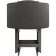 Winsome Dorian 5-Piece Transitional Solid Wood Snack Table Set in Oyster Gray