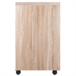 Winsome Kenner 3-Drawer Wooden Mobile File Cabinet in Reclaimed Wood and White