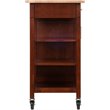 Winsome Marissa Transitional Solid Wood Kitchen Cart in Walnut and Natural