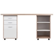 Winsome Kenner 3-Piece Solid Wood Writing Desk in Reclimaed Wood/White