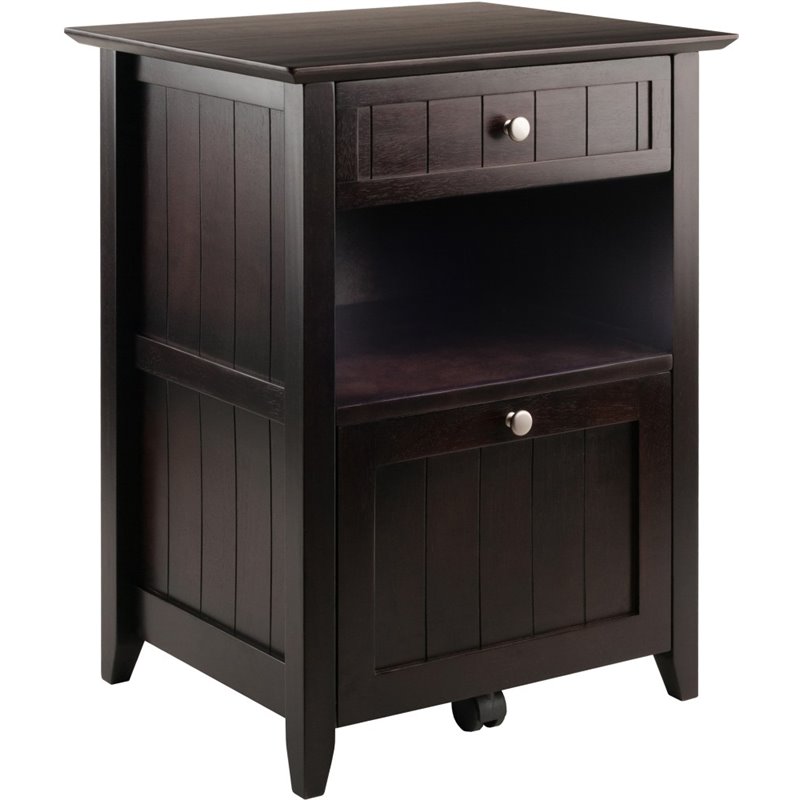Winsome Burke 2 Drawer Transitional, End Table File Cabinet