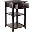 Winsome Burke 2 Shelf Transitional Solid Wood Printer Stand in Coffee