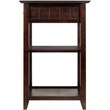 Winsome Burke 2 Shelf Transitional Solid Wood Printer Stand in Coffee