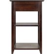 Winsome Burke 2 Shelf Transitional Solid Wood Printer Stand in Coffee