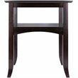 Winsome Camden Flared Leg Transitional Solid Wood End Table in Coffee