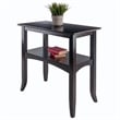 Winsome Camden Transitional Solid Wood Flared Leg Console Table in Coffee