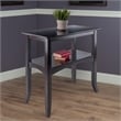 Winsome Camden Transitional Solid Wood Flared Leg Console Table in Coffee