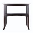 Winsome Camden Transitional Solid Wood Flared Leg Console Table in Coffee