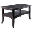 Winsome Camden Transitional Solid Wood Flared Leg Coffee Table in Coffee