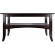 Winsome Camden Transitional Solid Wood Flared Leg Coffee Table in Coffee