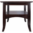 Winsome Camden Transitional Solid Wood Flared Leg Coffee Table in Coffee
