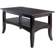 Winsome Camden Transitional Solid Wood Flared Leg Coffee Table in Coffee
