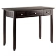 Winsome Burke 3-Drawer Transitional Solid Wood Writing Desk in Coffee
