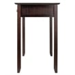 Winsome Burke 3-Drawer Transitional Solid Wood Writing Desk in Coffee