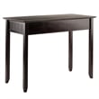 Winsome Burke 3-Drawer Transitional Solid Wood Writing Desk in Coffee