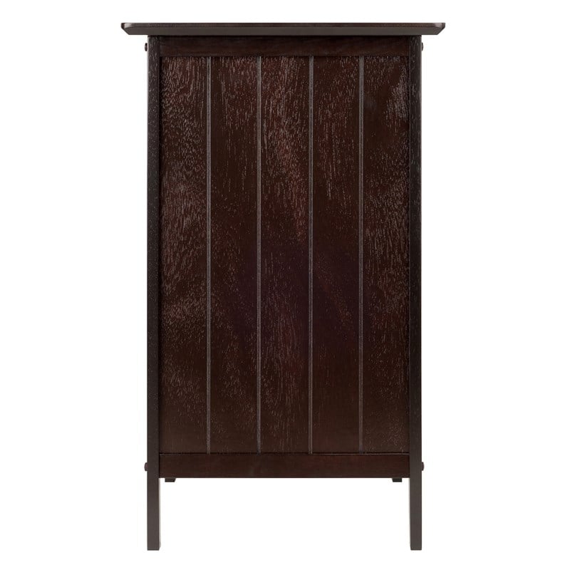 Winsome Blair 1-Drawer Transitional Solid Wood Storage End Table in Coffee