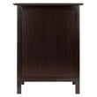 Winsome Blair 1-Drawer Transitional Solid Wood Storage End Table in Coffee