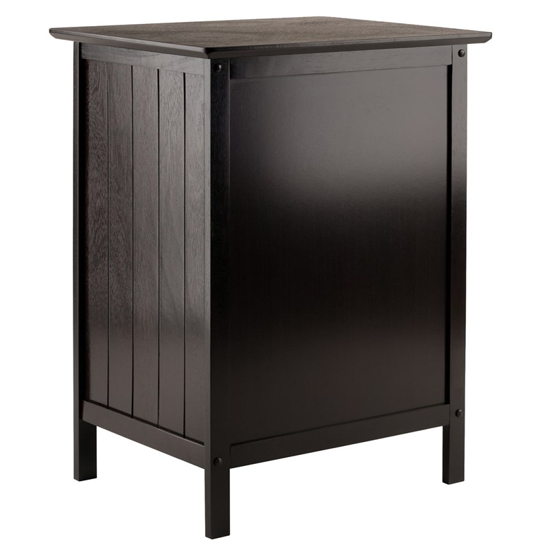 Winsome Blair 1-Drawer Transitional Solid Wood Storage End Table in Coffee