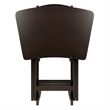 Winsome Anila 5-Piece Fan Shape Solid Wood Snack Table Set in Coffee