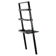 Winsome Bellamy 2-Shelf Transitional Solid Wood Leaning Desk in Black