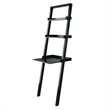 Winsome Bellamy 2-Shelf Transitional Solid Wood Leaning Desk in Black