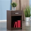 Winsome Rennick 1 Drawer Transitional Wooden Side Table in Cocoa