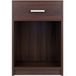 Winsome Rennick 1 Drawer Transitional Wooden Side Table in Cocoa