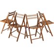 Winsome Robin Transitional Solid Wood Folding Chair in Teak (Set of 4)