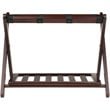 Winsome Remy Transitional Solid Wood Luggage Rack with Shelf in Cappuccino