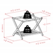 Winsome Remy Transitional Solid Wood Luggage Rack with Shelf in Cappuccino