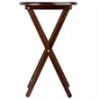 Winsome Nathan 5-Piece Transitional Solid Wood Snack Table Set in Cappuccino