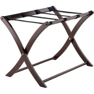 Winsome Scarlett Transitional Solid Wood Luggage Rack in Cappuccino