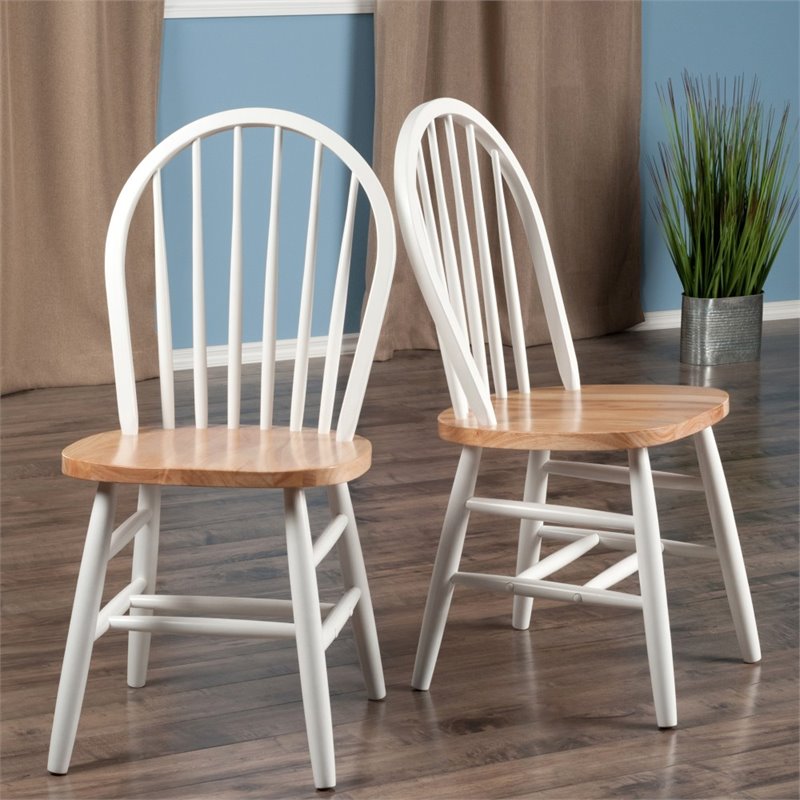 Winsome Windsor Solid Wood Dining Side Chair in Natural