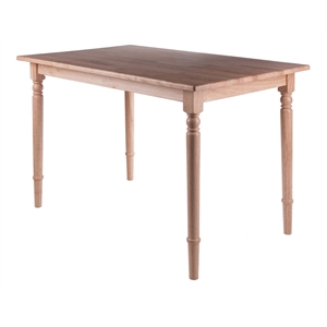 Winsome Ravenna 47&quot Transitional Solid Wood Dining Table in Natural