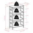 Winsome Torino 3 Shelf Solid Wood Basket Bookcase in Espresso and Chocolate